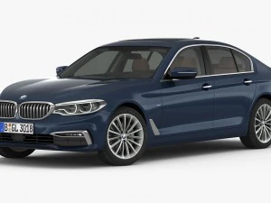 bmw 5-series luxury line 2017 3D Model