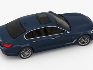 bmw 5-series luxury line 2017 3D Model