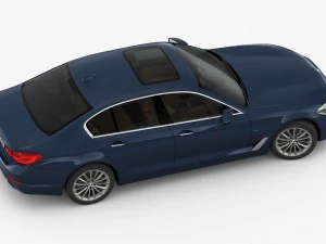 bmw 5-series luxury line 2017 3D Model