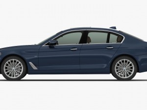 bmw 5-series luxury line 2017 3D Model