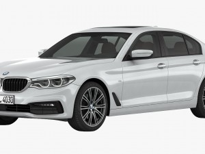 bmw 5-series sport line 2017 3D Model