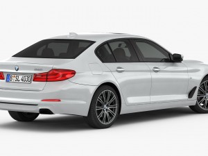bmw 5-series sport line 2017 Modelo 3D