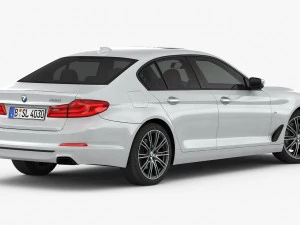 bmw 5-series sport line 2017 3D Model