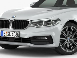 bmw 5-series sport line 2017 3D Model