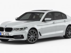 bmw 5-series sport line 2017 Modelo 3D