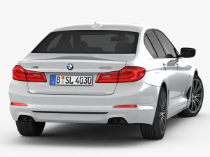 bmw 5-series sport line 2017 Modelo 3D