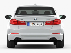 bmw 5-series sport line 2017 3D Model