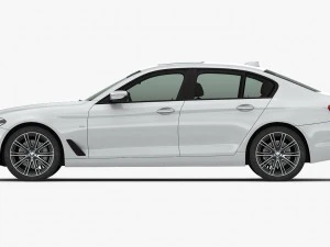 bmw 5-series sport line 2017 3D Model