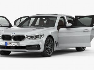 bmw 5-series sport line 2017 Modelo 3D