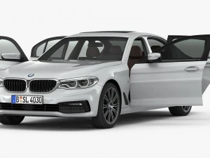 bmw 5-series sport line 2017 3D Model