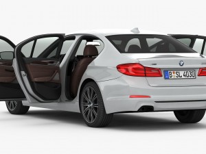 bmw 5-series sport line 2017 Modelo 3D
