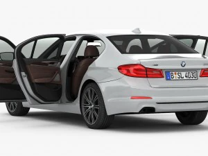 bmw 5-series sport line 2017 3D Model