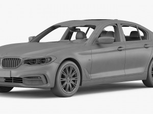 bmw 5-series sport line 2017 Modelo 3D