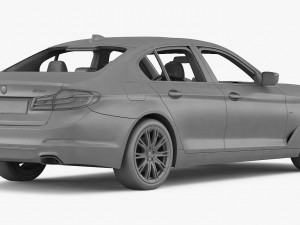 bmw 5-series sport line 2017 Modelo 3D