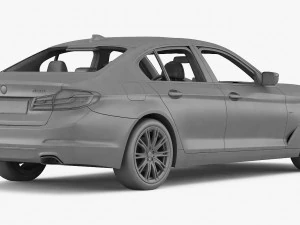 bmw 5-series sport line 2017 3D Model