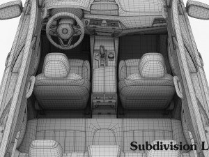 bmw 5-series sport line 2017 Modelo 3D