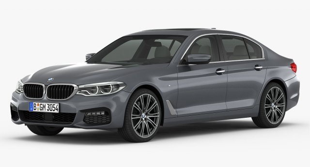 bmw 5-series m sport package 2017 3D Модель .c4d .max .obj .3ds .fbx .stl .blend 