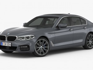 bmw 5-series m sport package 2017 3D Модель