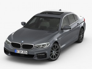 bmw 5-series m sport package 2017 3D Модель