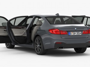 bmw 5-series m sport package 2017 3D Модель