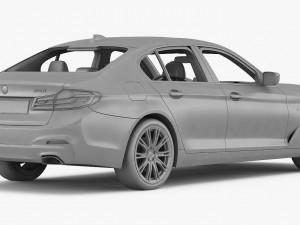 bmw 5-series m sport package 2017 3D Модель