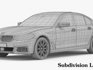 bmw 5-series m sport package 2017 3D Модель