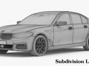bmw 5-series m sport package 2017 3D Модель