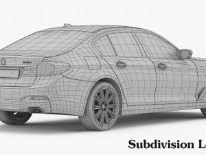 bmw 5-series m sport package 2017 3D Модель