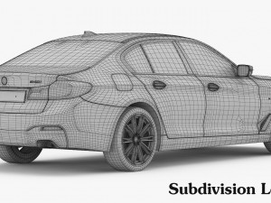 bmw 5-series m sport package 2017 3D Модель