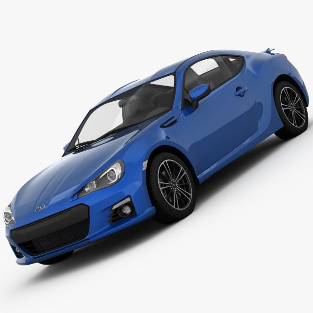 subaru brz 2013 Model 3D .c4d .max .obj .3ds .fbx .stl .blend 