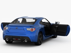 subaru brz 2013 Model 3D