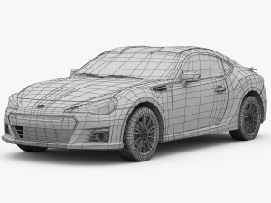 subaru brz 2013 Model 3D