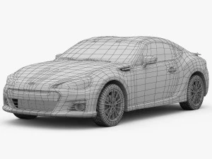 subaru brz 2013 3D Model