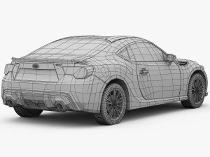 subaru brz 2013 3D Model