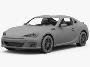 subaru brz 2013 Model 3D