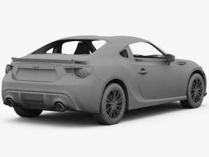 subaru brz 2013 Model 3D