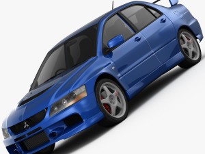 mitsubishi lancer evolution 9 gt 2006 3D Model