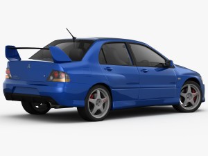 mitsubishi lancer evolution 9 gt 2006 Modelo 3D