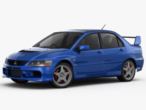 mitsubishi lancer evolution 9 gt 2006 Modelo 3D