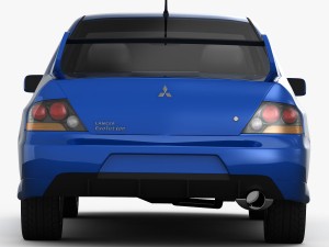 mitsubishi lancer evolution 9 gt 2006 Modelo 3D
