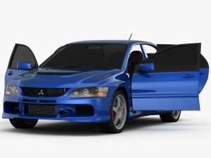 mitsubishi lancer evolution 9 gt 2006 Modelo 3D