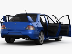 mitsubishi lancer evolution 9 gt 2006 Modelo 3D