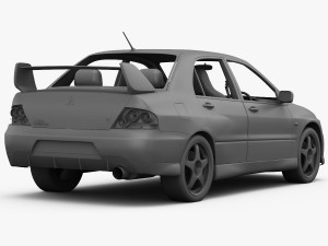 mitsubishi lancer evolution 9 gt 2006 Modelo 3D