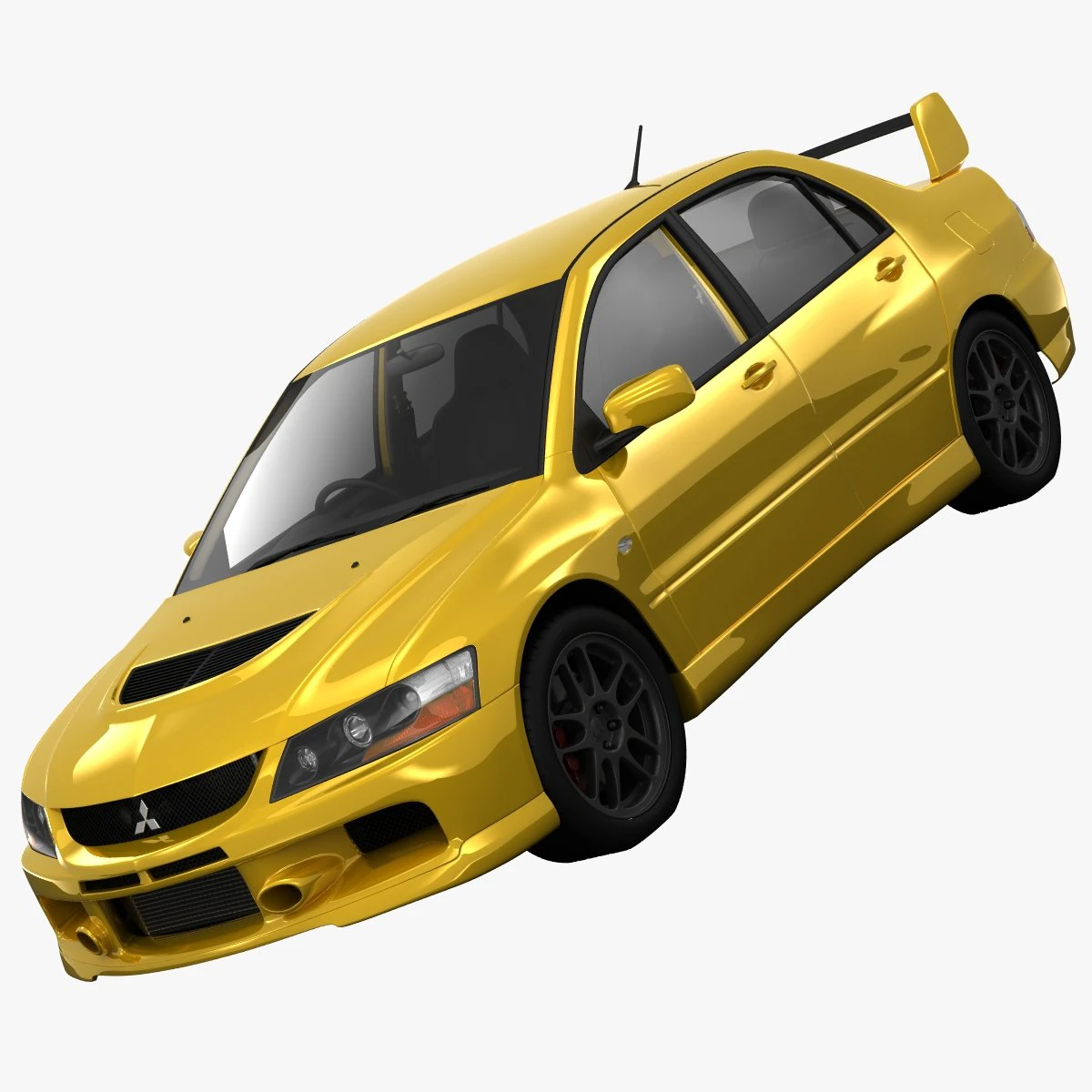 mitsubishi lancer evolution 9 rs 2006 3D Model .c4d .max .obj .3ds .fbx .stl .blend