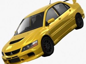 mitsubishi lancer evolusi 9 rs 2006 Model 3D