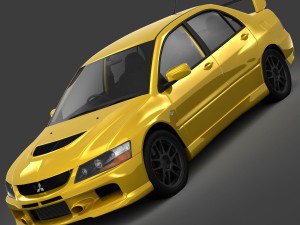mitsubishi lancer evolution 9 rs 2006 Modèle 3D