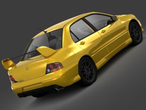 mitsubishi lancer evolution 9 rs 2006 Modèle 3D
