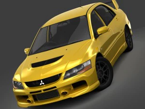 mitsubishi lancer evolution 9 rs 2006 3D Model