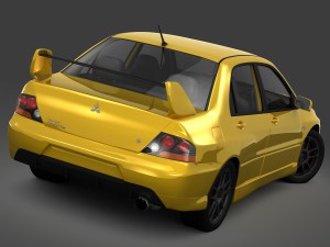 mitsubishi lancer evolution 9 rs 2006 Modèle 3D