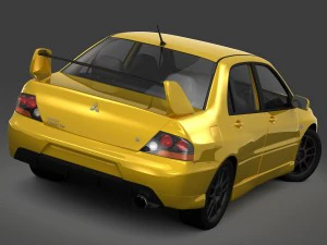 mitsubishi lancer evolution 9 rs 2006 3D Model